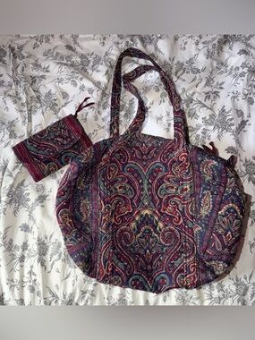 Vera Bradley Retired Medallion 1995 Duffel Bag and Wallet